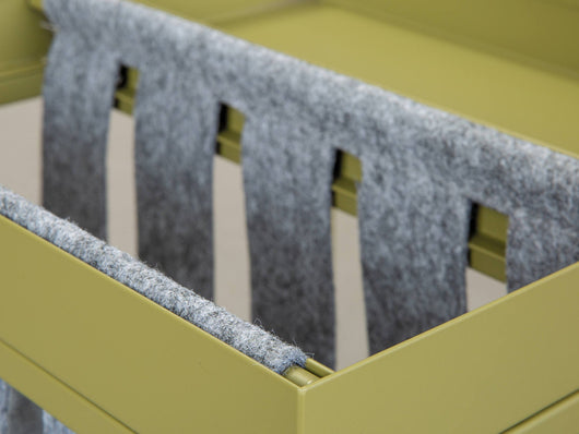 Dwilkin, Tavolino da Salotto Forma Quadrata, 35x40x35h cm Verde