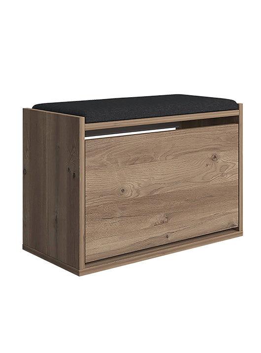 Mobile Portascarpe, Scarpiera un Ripiano, 65x43.5x32h cm Marrone Quercia