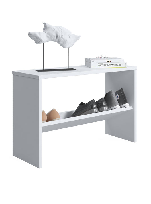 Scarpiera con 0, cm 68 x 25 x 44, colore bianco