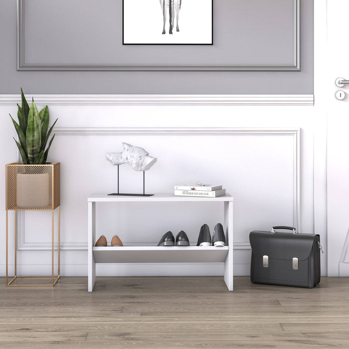 Scarpiera con 0, cm 68 x 25 x 44, colore bianco