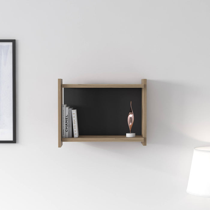 Libreria pensile da 0, cm 45 x 51 x 35, colore quercia e antracite