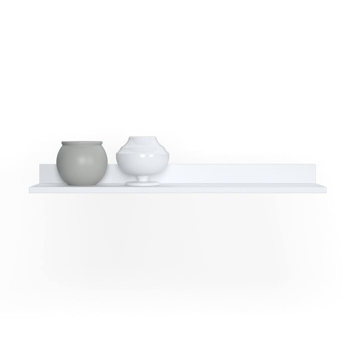 Mensola 0, cm 90 x 21 x 9, colore bianco