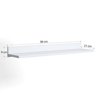 Mensola 0, cm 90 x 21 x 9, colore bianco