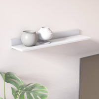 Mensola 0, cm 90 x 21 x 9, colore bianco