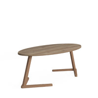 Tavolino moderno con piano 0, cm 120 x 50 x 43, colore quercia