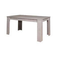 Tavolo allungabile Artino, Tavolo da pranzo estensibile, Consolle multiuso con allunghe, Cm 160x88h75, Cemento