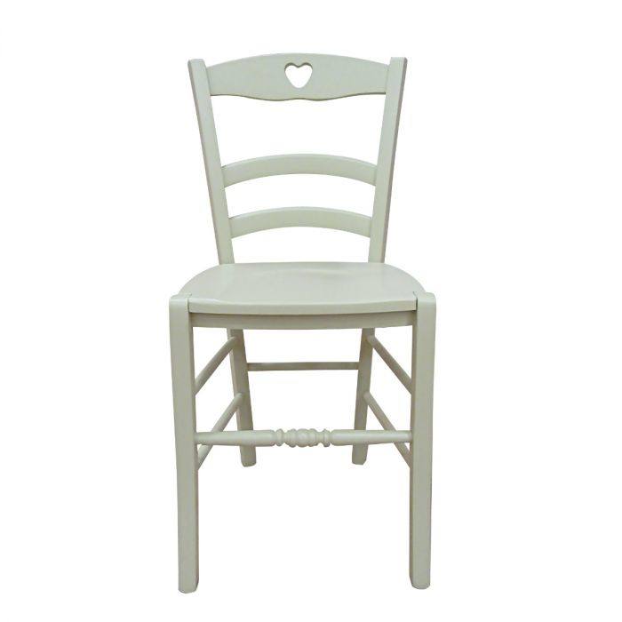 Sedia 0, Sedia classica in legno color Sabbia, Ideale per sala da pranzo, cucina o salotto, Made in Italy, Cm 45x47h88, con fondello in Legno