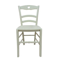 Sedia 0, Sedia classica in legno color Sabbia, Ideale per sala da pranzo, cucina o salotto, Made in Italy, Cm 45x47h88, con fondello in Legno