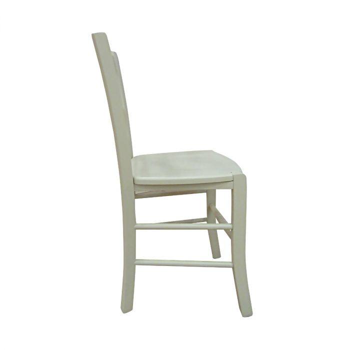 Sedia 0, Sedia classica in legno color Sabbia, Ideale per sala da pranzo, cucina o salotto, Made in Italy, Cm 45x47h88, con fondello in Legno