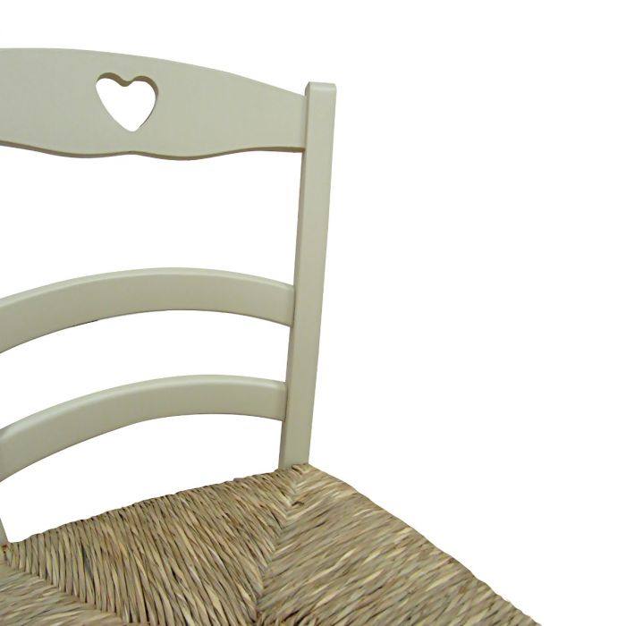 Sedia 0, Sedia classica in legno color Sabbia, Ideale per sala da pranzo, cucina o salotto, Made in Italy, Cm 45x47h88, con fondello in Paglia