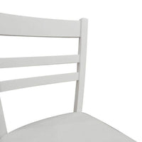 Sedia 0, Sedia classica in legno con fondello in ecopelle , Ideale per sala da pranzo, cucina o salotto, Cm 41x43h86, Bianco, Singola