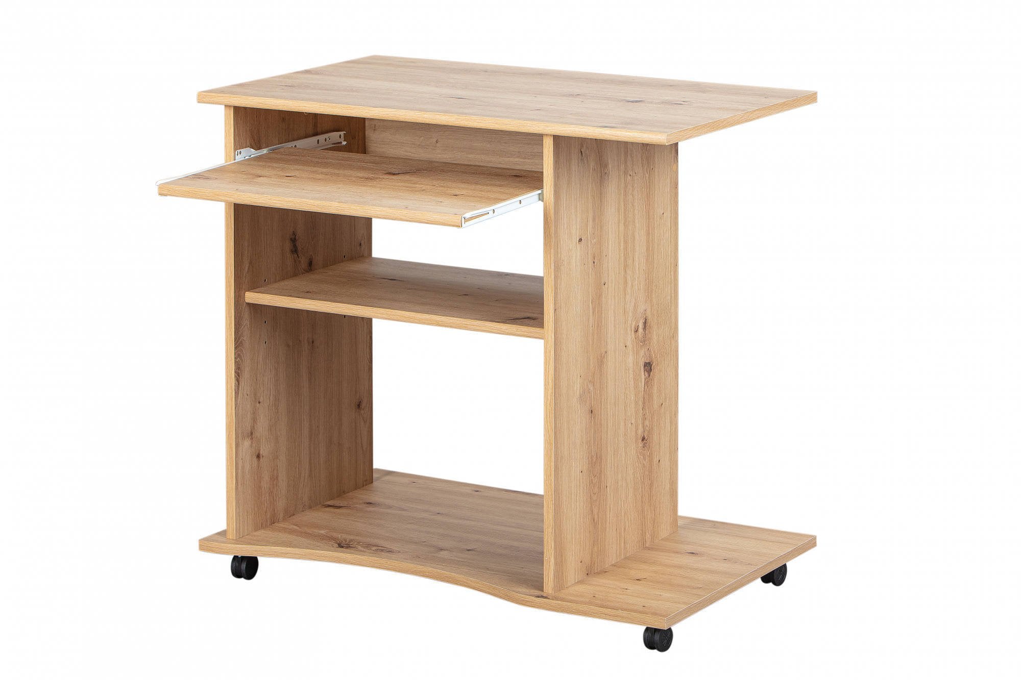 Mini Ddrexle, color quercia, con ruote, 80x50x75 cm