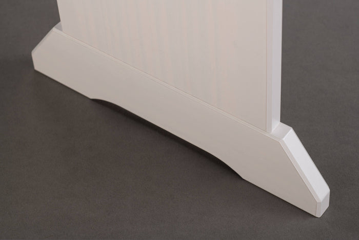 Panca in pino massello verniciato Dmalon, con top marrone, 110x37x45 cm