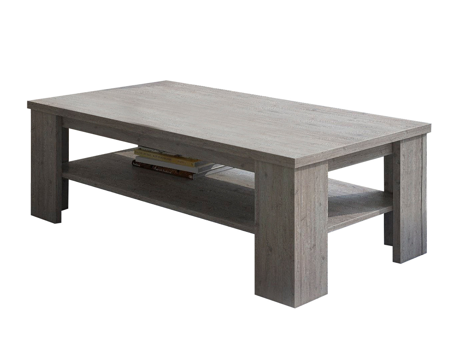 Tavolino da salotto 0, Tavolino da caffÃ¨ moderno, Tavolo basso da soggiorno, mobile portariviste, Cm 110x55h41, Quercia