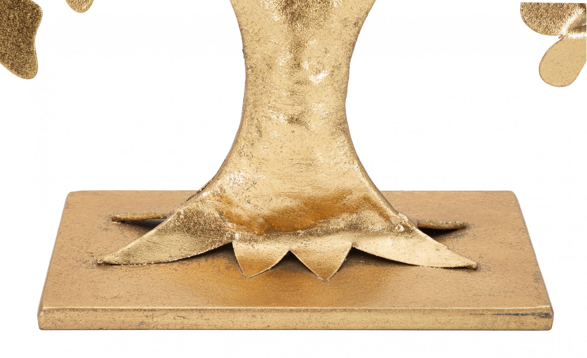 Pannello con albero, Struttura in ferro, Colore oro, 8 x 31 x 30 cm