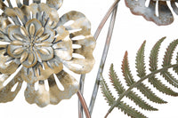 Decorazione da parete, Ferro, Con fantasia floreale, Misure: 66 x 4 x 98 cm