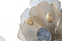 Decorazione da parete, Ferro, Con fantasia floreale, Misure: 119 x 8 x 60 cm