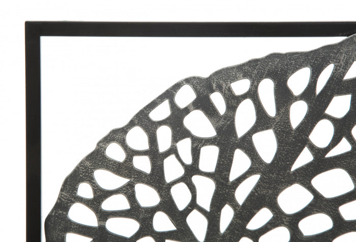 Decorazione da parete, Ferro, Con fantasia floreale, Misure: 31 x 3 x 90 cm