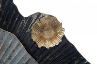 Decorazione da parete, Ferro, Con fantasia floreale, Misure: 100 x 8 x 80 cm