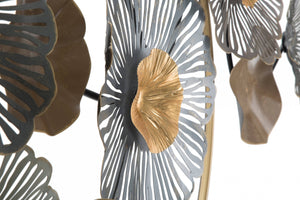 Decorazione da parete, Ferro, Con fantasia floreale, Misure: 155 x 8,5 x 85 cm