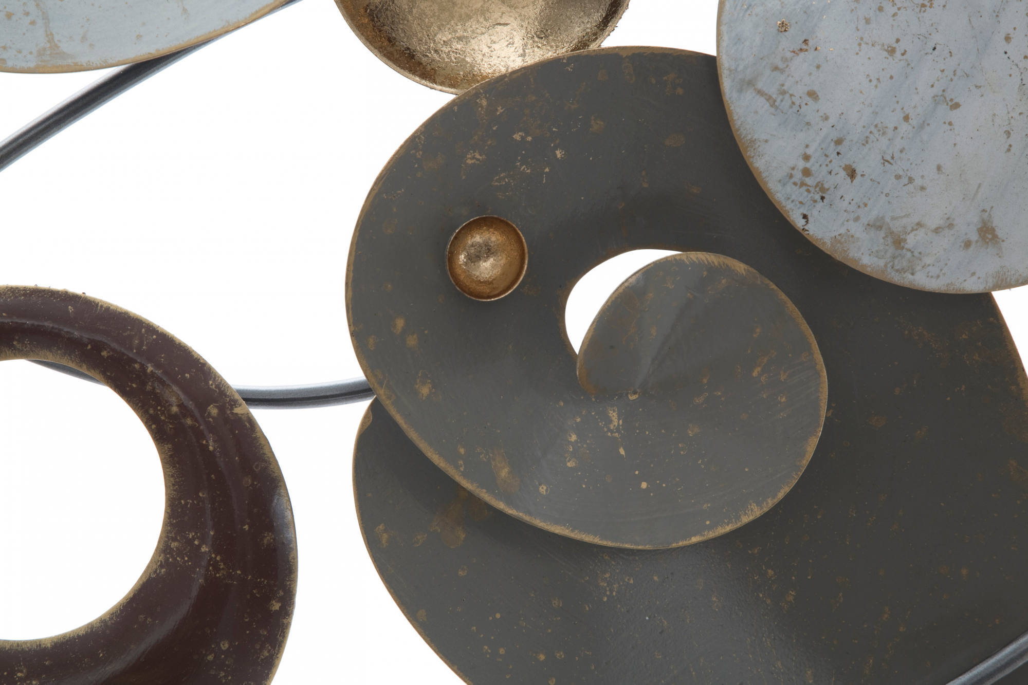 Decorazione da parete, Ferro, Con fantasia floreale, Misure: 120 x 6 x 58 cm