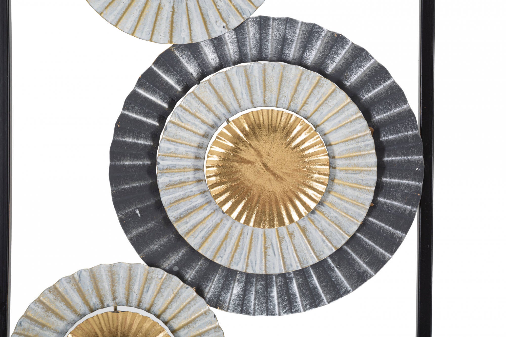 Decorazione da parete, Ferro, Con fantasia floreale, Misure: 32 x 2 x 90 cm