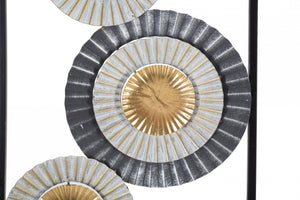 Decorazione da parete, Ferro, Con fantasia floreale, Misure: 32 x 2 x 90 cm