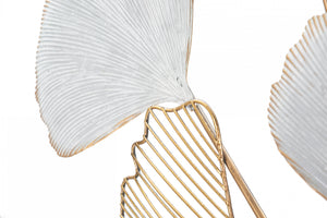 Decorazione da parete, Ferro, Con fantasia floreale, Misure: 66 x 4 x 109 cm