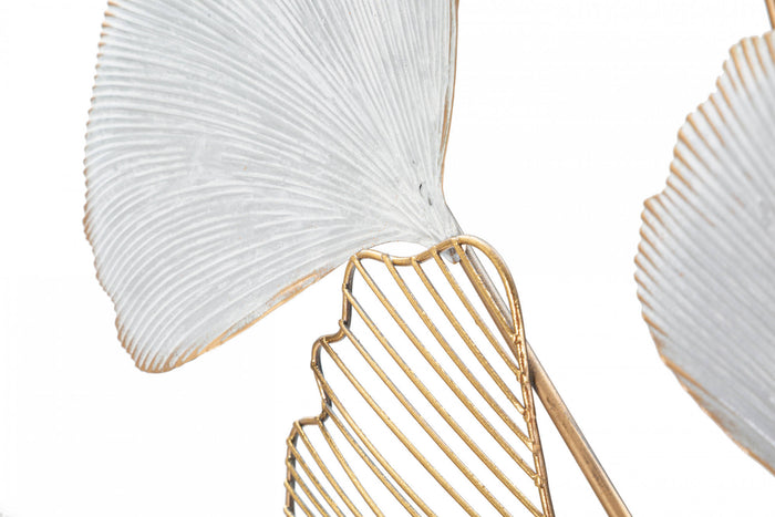 Decorazione da parete, Ferro, Con fantasia floreale, Misure: 66 x 4 x 109 cm