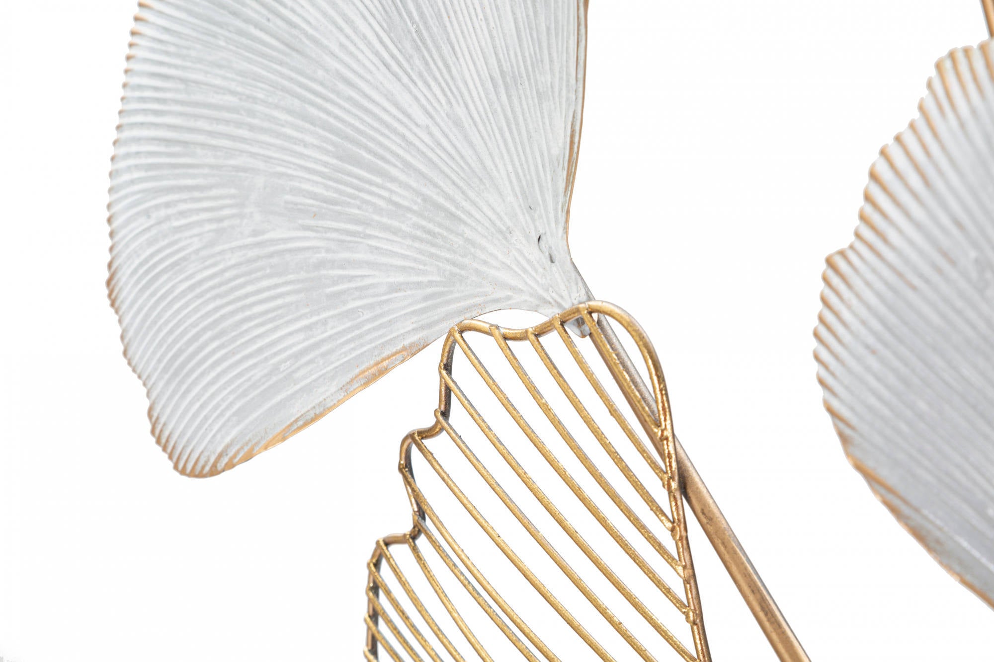 Decorazione da parete, Ferro, Con fantasia floreale, Misure: 66 x 4 x 109 cm