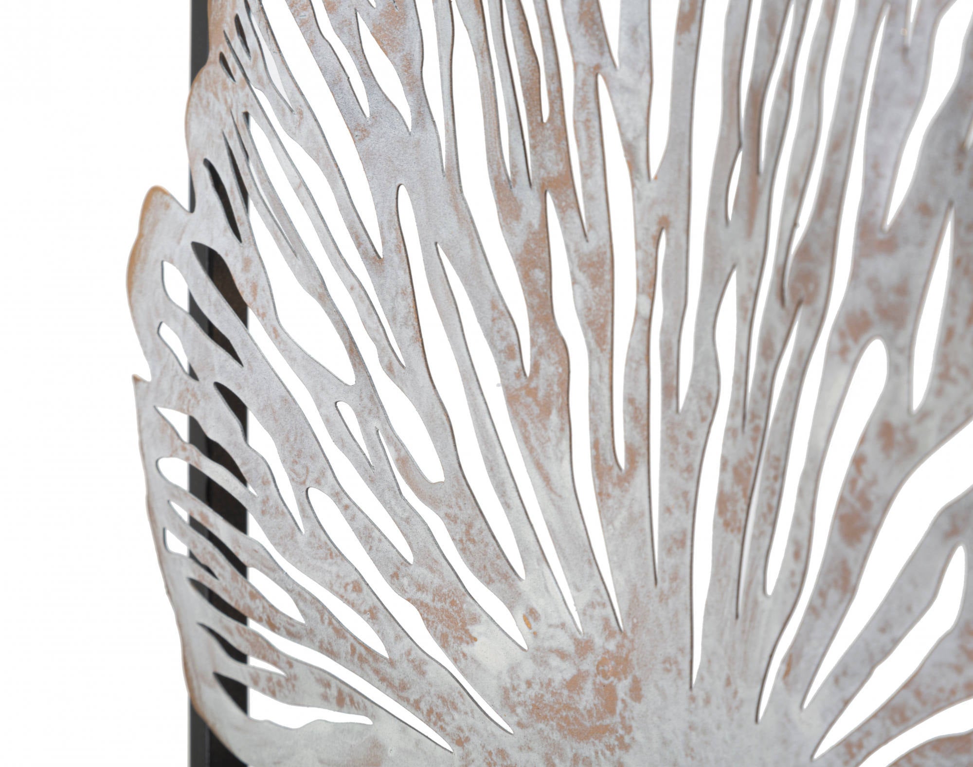 Decorazione da parete, Ferro, Con fantasia floreale, Misure: 31 x 3,5 x 90 cm