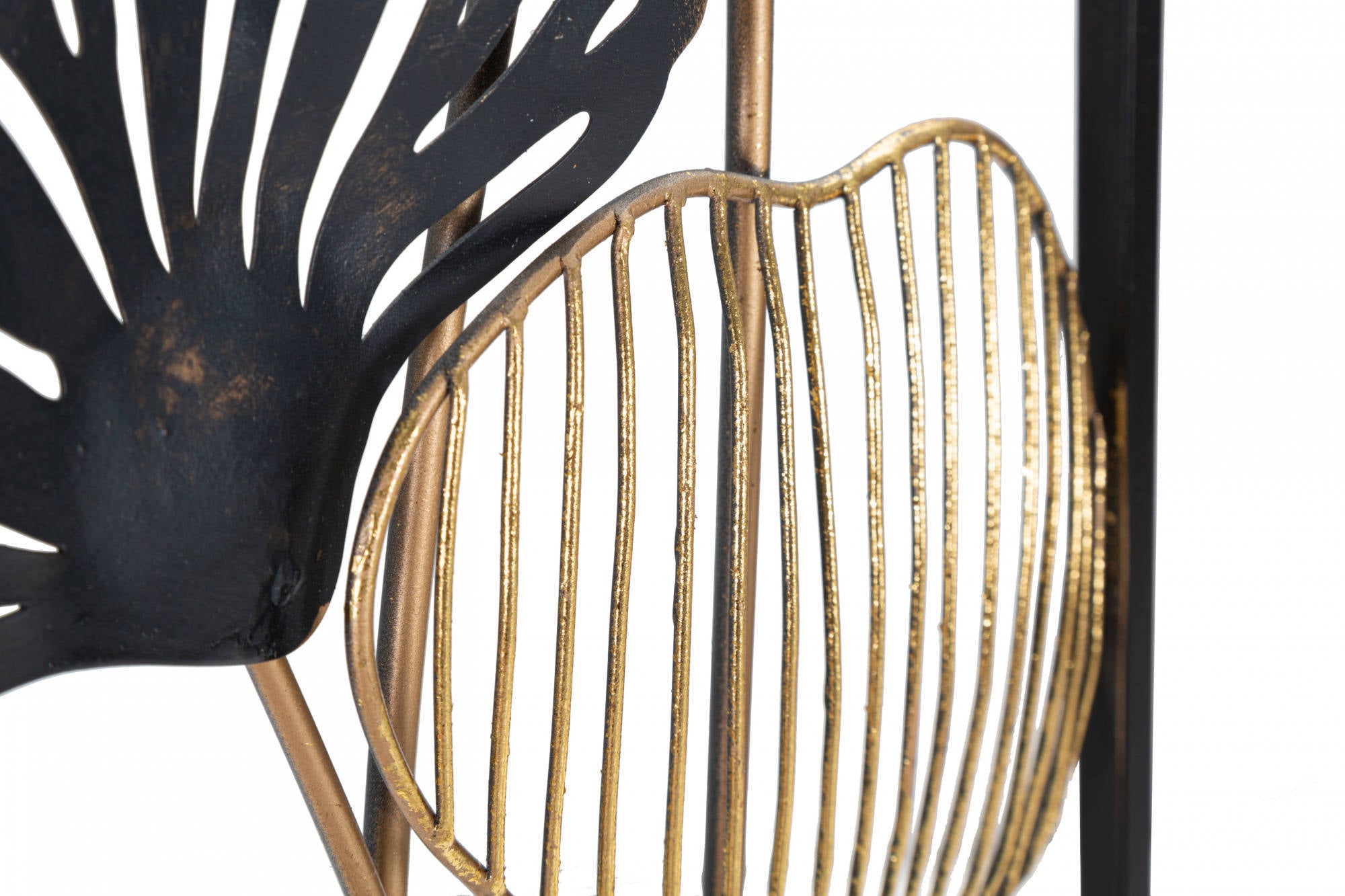 Decorazione da parete, Ferro, Con fantasia floreale, Misure: 31 x 3,5 x 90 cm