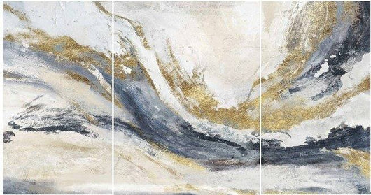 Dipinto su tela, con telaio in legno di pino, colore multicolore, Misure 2,7 x 80 x 150 cm