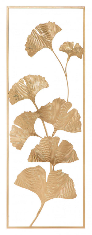 Decorazione da parete, Ferro, Con fantasia floreale, Misure: 31 x 4 x 90 cm