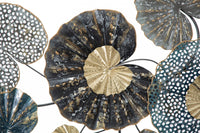 Decorazione da parete, Ferro, Con fantasia floreale, Misure: 135 x 8 x 69 cm