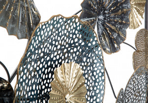 Decorazione da parete, Ferro, Con fantasia floreale, Misure: 135 x 8 x 69 cm