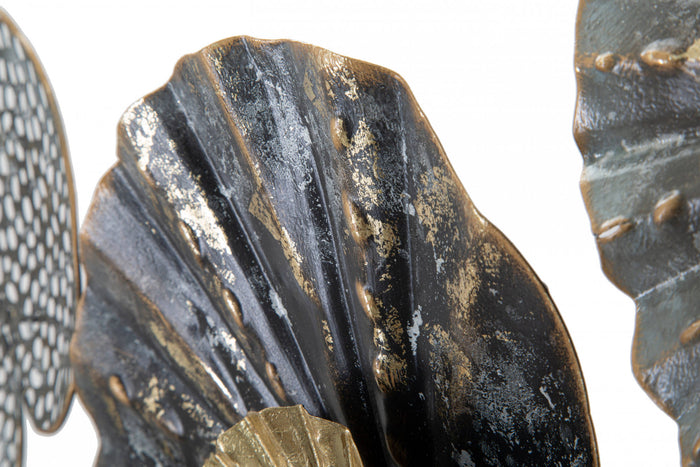 Decorazione da parete, Ferro, Con fantasia floreale, Misure: 135 x 8 x 69 cm