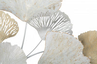 Decorazione da parete, Ferro, Con fantasia floreale, Misure: 86 x 10 x 113 cm