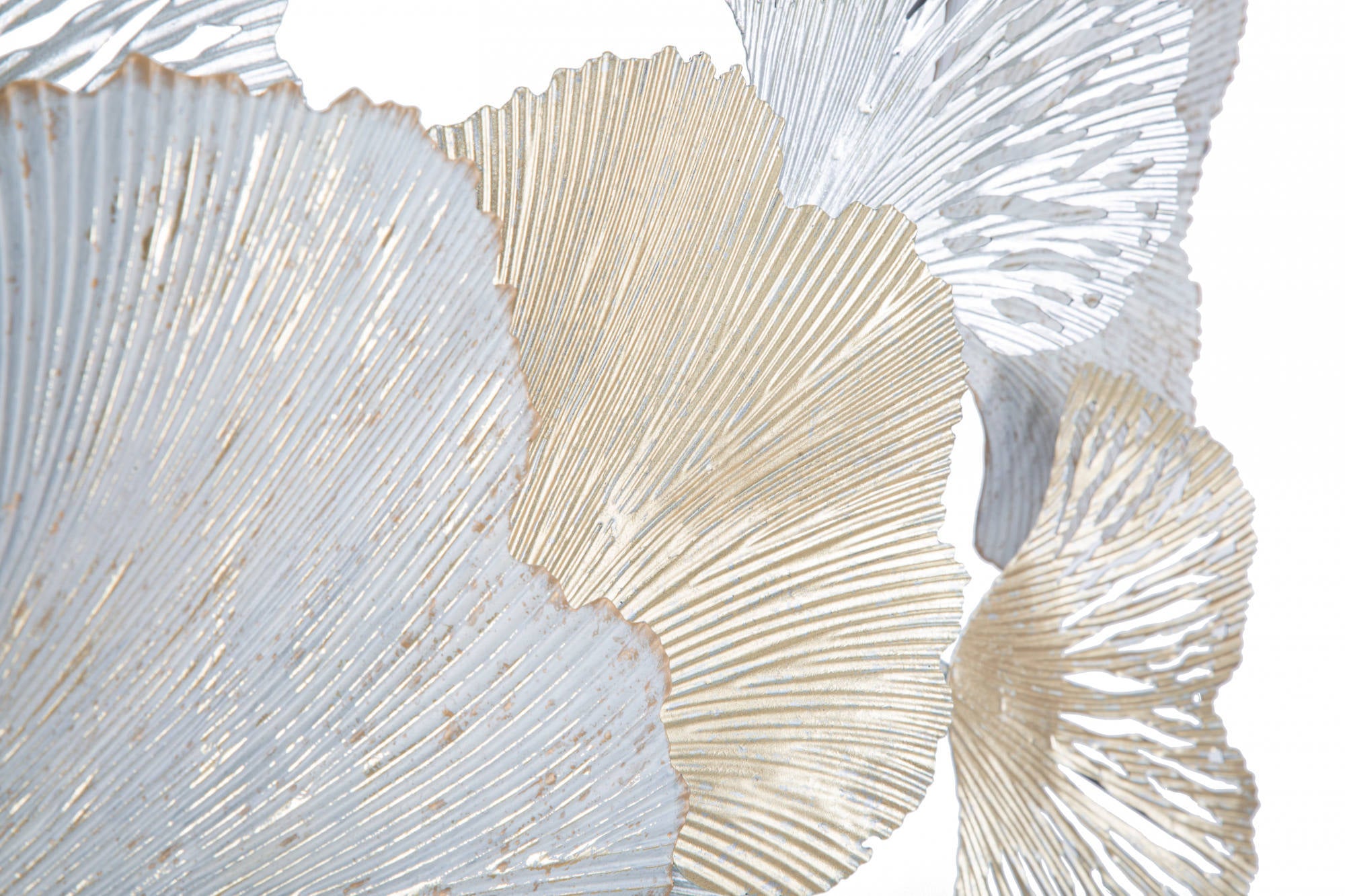 Decorazione da parete, Ferro, Con fantasia floreale, Misure: 86 x 10 x 113 cm