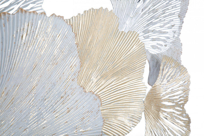 Decorazione da parete, Ferro, Con fantasia floreale, Misure: 86 x 10 x 113 cm