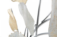 Decorazione da parete, Ferro, Con fantasia floreale, Misure: 86 x 10 x 113 cm