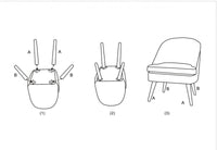 Poltrona, Legno e Spugna E Velluto Sintetico, Colore Bordeaux, Misure: 59 x 67 x 76 cm