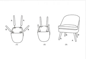 Poltrona, Legno e Spugna E Velluto Sintetico, Colore Bordeaux, Misure: 59 x 67 x 76 cm