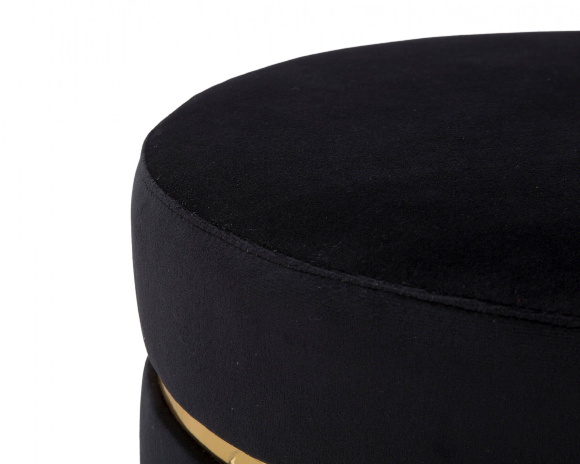 Sgabello, Legno Di Pino e Spugna e Poliestere, Colore Nero, Misure: 35 x 35 x 41 cm