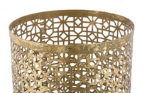 Portaombrelli, Ferro, Colore Oro, Misure: 24 x 24 x 42 cm