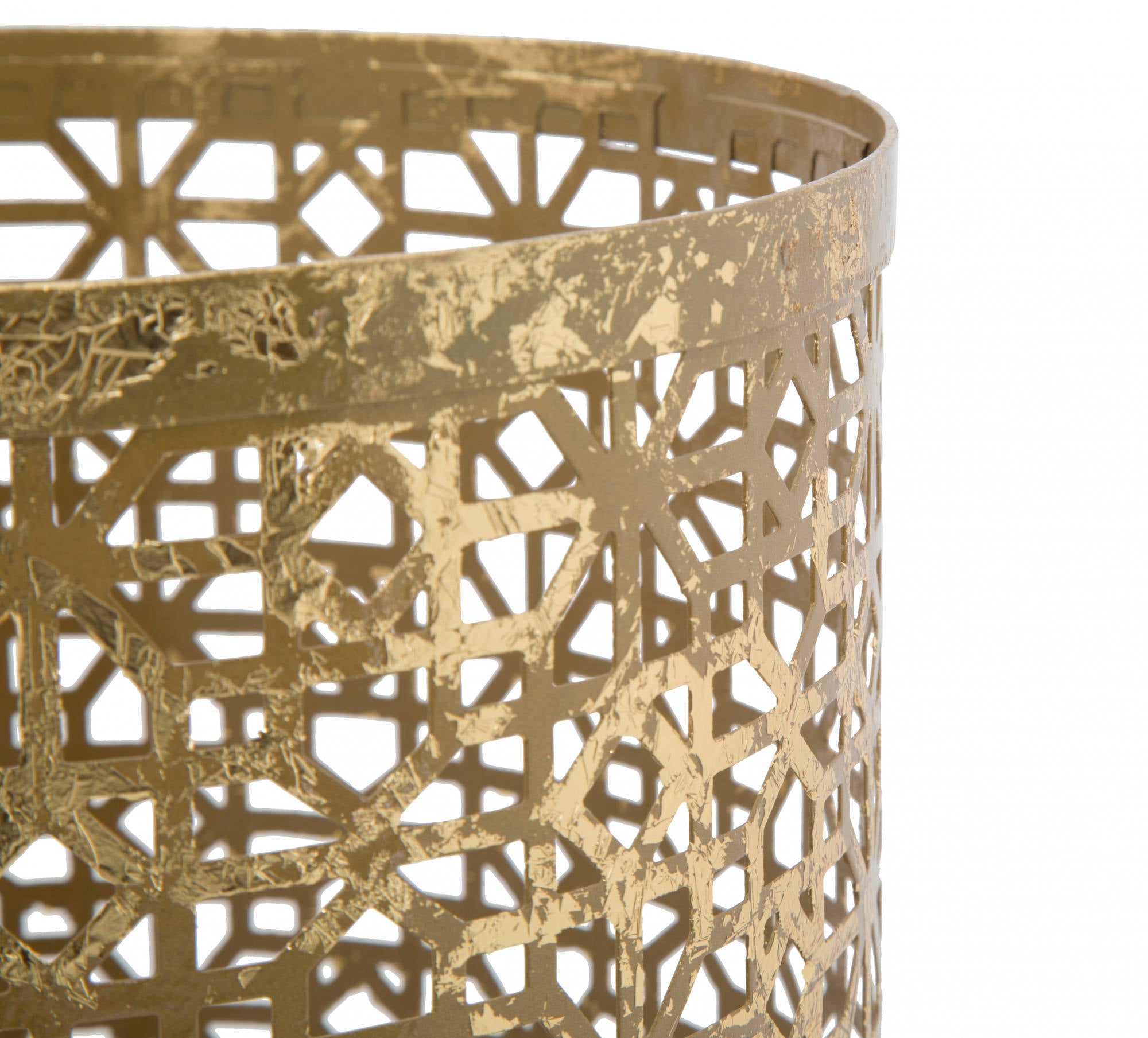 Portaombrelli, Ferro, Colore Oro, Misure: 24 x 24 x 42 cm