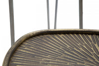 Set di 3 Tavolini, Ferro, Colore Nero, Misure: 54 x 54 x 47 cm