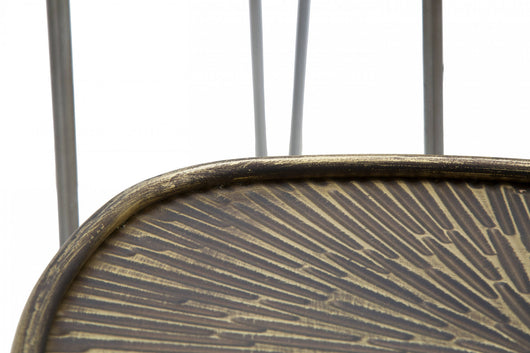 Set di 3 Tavolini, Ferro, Colore Nero, Misure: 54 x 54 x 47 cm