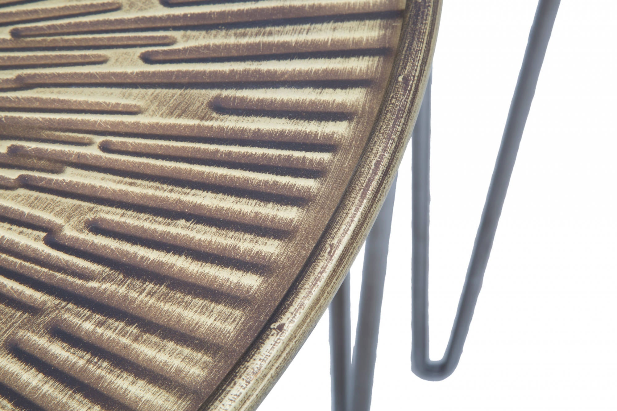 Set di 3 Tavolini, Ferro, Colore Nero, Misure: 54 x 54 x 47 cm