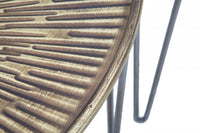 Set di 3 Tavolini, Ferro, Colore Nero, Misure: 54 x 54 x 47 cm